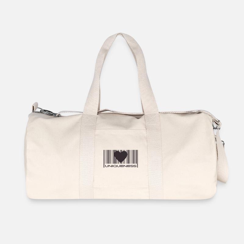Uniqueness - Recycelte Canvas-Sporttasche von Stanley/Stella - Naturweiß