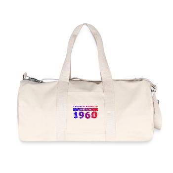 66e anniversaire Édition Limitée 07/1960 - Sac de sport en toile recyclée Stanley/Stella - blanc naturel - Devant