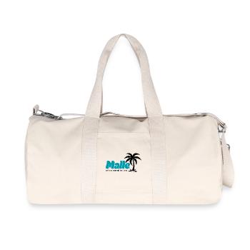 Malle ist nur einmal im Jahr 2027 – türkis - Recycelte Canvas-Sporttasche von Stanley/Stella - Naturweiß - Vorne