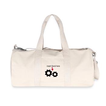 Sand im Getriebe - Recycelte Canvas-Sporttasche von Stanley/Stella - Naturweiß - Vorne