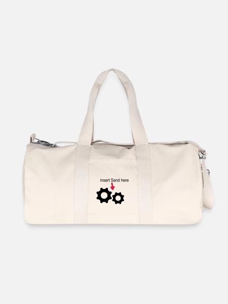 Sand im Getriebe - Recycelte Canvas-Sporttasche von Stanley/Stella - Naturweiß