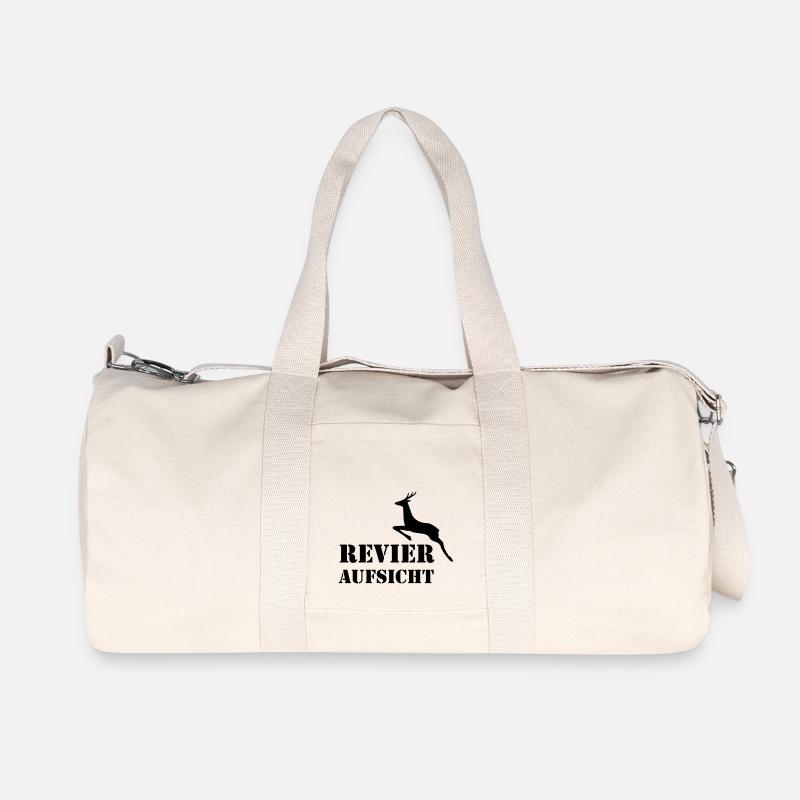 Revier Aufsicht - Recycelte Canvas-Sporttasche von Stanley/Stella - Naturweiß