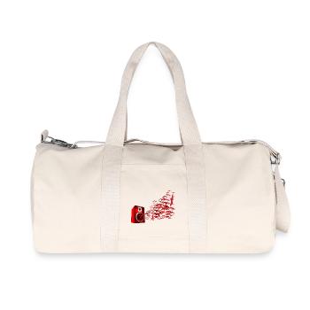 Speaker Birds DJ - Recycled Canvas Sports Bag by Stanley/Stella - natural - Front