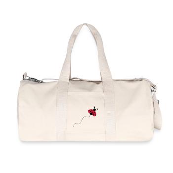 Marienkäfer - Recycelte Canvas-Sporttasche von Stanley/Stella - Naturweiß - Vorne