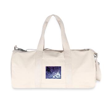 Abstrakt - Recycelte Canvas-Sporttasche von Stanley/Stella - Naturweiß - Vorne