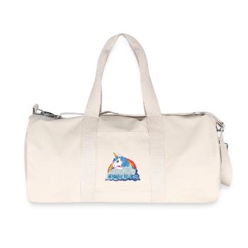 Always be you (Unicorn) grunge - Recycelte Canvas-Sporttasche von Stanley/Stella - Naturweiß - Vorne