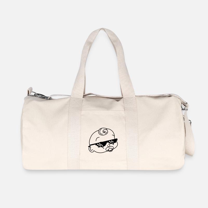 Cool baby - Recycelte Canvas-Sporttasche von Stanley/Stella - Naturweiß