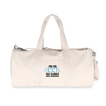 I m so cool, even ice cubes are jealous! - Recycled Canvas Sports Bag by Stanley/Stella - natural - Front