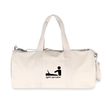 lightoperator_text - Recycelte Canvas-Sporttasche von Stanley/Stella - Naturweiß - Vorne