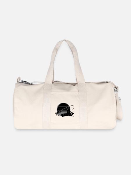 Angeln - Recycelte Canvas-Sporttasche von Stanley/Stella - Naturweiß