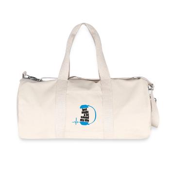 last night a dj saved my life - Recycelte Canvas-Sporttasche von Stanley/Stella - Naturweiß - Vorne