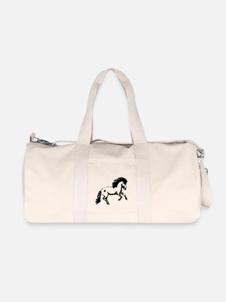 galopp - Recycelte Canvas-Sporttasche von Stanley/Stella - Naturweiß