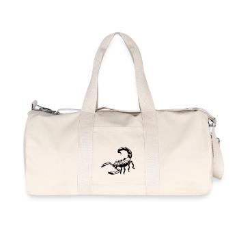 scorpion - Recycelte Canvas-Sporttasche von Stanley/Stella - Naturweiß - Vorne