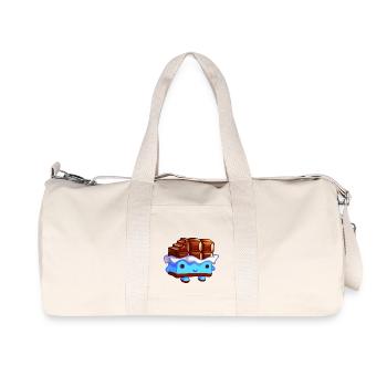 Chocolator.png - Sac de sport en toile recyclée Stanley/Stella - blanc naturel - Devant