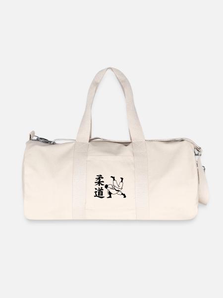 judo - Sac de sport en toile recyclée Stanley/Stella - blanc naturel