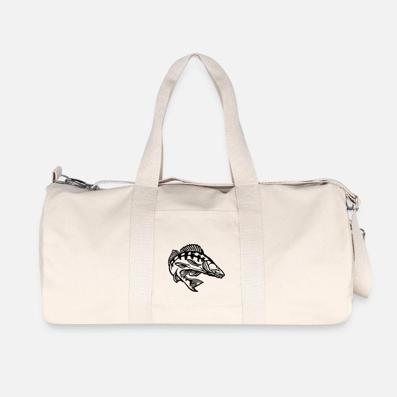 zander_2 - Recycelte Canvas-Sporttasche von Stanley/Stella - Naturweiß