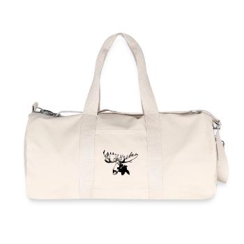 elch - elk - moose - jagd - jäger - Recycelte Canvas-Sporttasche von Stanley/Stella - Naturweiß - Vorne