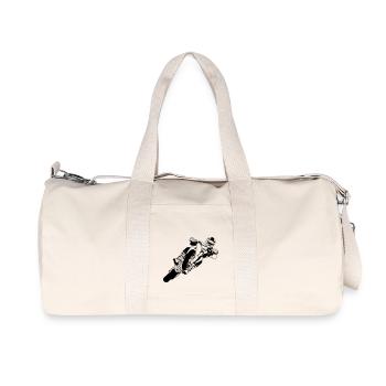 Supermoto Racing - Supermotard - Sac de sport en toile recyclée Stanley/Stella - blanc naturel - Devant