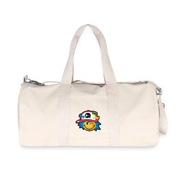 Smiley kawaii boy - Recycelte Canvas-Sporttasche von Stanley/Stella - Naturweiß - Vorne