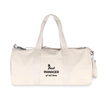 Manager / Chef / Arbeit / Job - Recycelte Canvas-Sporttasche von Stanley/Stella - Naturweiß - Vorne