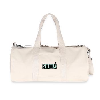 surfing. surfer. surfer. sport. holiday. journey. - Recycled Canvas Sports Bag by Stanley/Stella - natural - Front