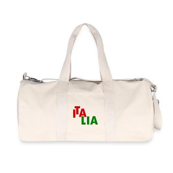 Italie - Sac de sport en toile recyclée Stanley/Stella - blanc naturel - Devant
