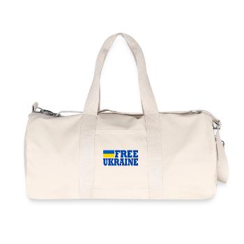 Free ukraine - Sac de sport en toile recyclée Stanley/Stella - blanc naturel - Devant