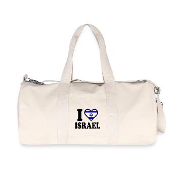 Israel - Recycled Canvas Sports Bag by Stanley/Stella - natural - Front