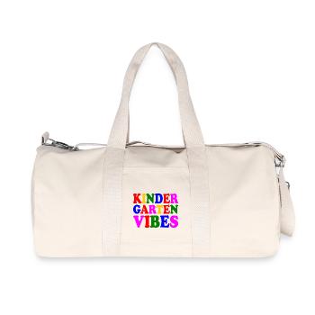 kindergarten vibes - Sac de sport en toile recyclée Stanley/Stella - blanc naturel - Devant
