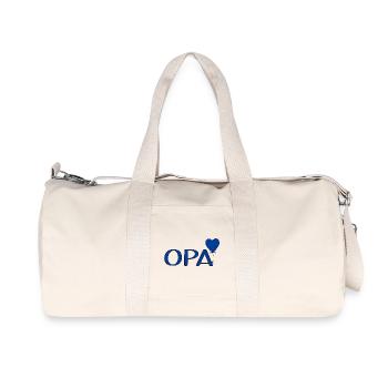 Opa Luftballon Herz - Recycelte Canvas-Sporttasche von Stanley/Stella - Naturweiß - Vorne