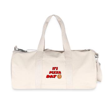 Pizza - Sac de sport en toile recyclée Stanley/Stella - blanc naturel - Devant
