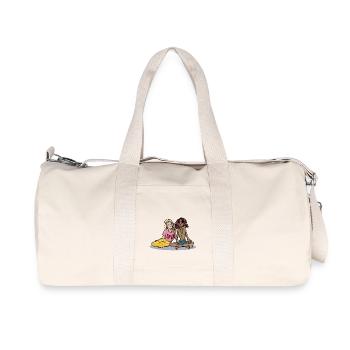 Love And Peace - Recycled Canvas Sports Bag by Stanley/Stella - natural - Front