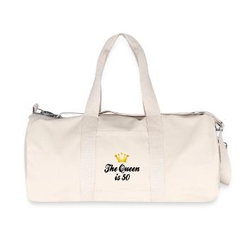 50 - Recycled Canvas Sports Bag by Stanley/Stella - natural - Front