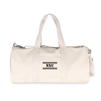 NYC Taxi - Sac de sport en toile recyclée Stanley/Stella - blanc naturel - Devant
