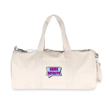RETRAITE. RETRAITE. RETRAITEE. RETRAITE - Sac de sport en toile recyclée Stanley/Stella - blanc naturel - Devant