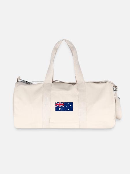 Australien - Recycelte Canvas-Sporttasche von Stanley/Stella - Naturweiß