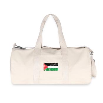 Drapeau de la Palestine drapeau Grunge Retro Vintage - Sac de sport en toile recyclée Stanley/Stella - blanc naturel - Devant