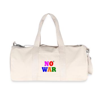 No war - Recycelte Canvas-Sporttasche von Stanley/Stella - Naturweiß - Vorne