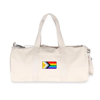 Fortschritts-Flag - Recycelte Canvas-Sporttasche von Stanley/Stella - Naturweiß - Vorne