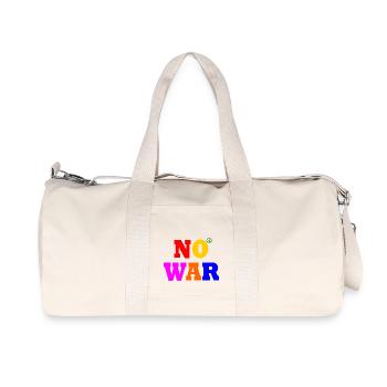 No war - Recycled Canvas Sports Bag by Stanley/Stella - natural - Front