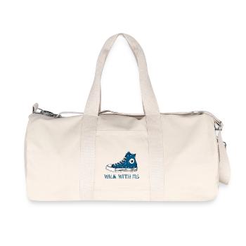Geh mit mir - Recycelte Canvas-Sporttasche von Stanley/Stella - Naturweiß - Vorne
