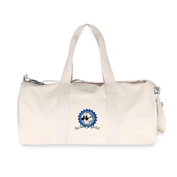 Night Owls Nightlife Tuyau en caoutchouc Retro Moon - Sac de sport en toile recyclée Stanley/Stella - blanc naturel - Devant