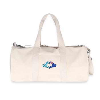 Bavaria Australia Flag Hands Heart Shape - Recycled Canvas Sports Bag by Stanley/Stella - natural - Front