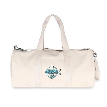 Fisch - Recycelte Canvas-Sporttasche von Stanley/Stella - Naturweiß - Vorne