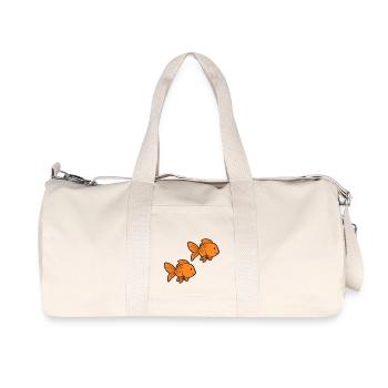 fisch goldfische - Recycelte Canvas-Sporttasche von Stanley/Stella - Naturweiß - Vorne