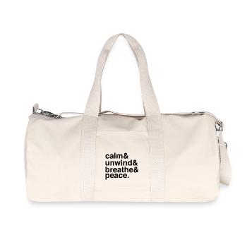 emotioCalm Moments Inner Peace Relaxation - Recycled Canvas Sports Bag by Stanley/Stella - natural - Front