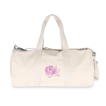 Lotus Flower - Recycled Canvas Sports Bag by Stanley/Stella - natural - Front