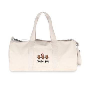 Gang de Noël bonhomme en pain d’épice - Sac de sport en toile recyclée Stanley/Stella - blanc naturel - Devant