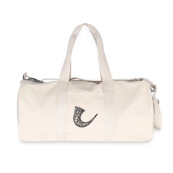 Jagdhorn - Recycelte Canvas-Sporttasche von Stanley/Stella - Naturweiß - Vorne