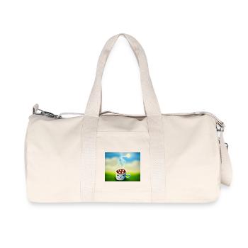 Autistic Art – sun-kissed coffee - Recycled Canvas Sports Bag by Stanley/Stella - natural - Front